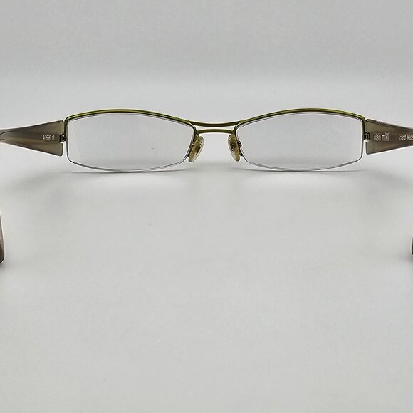 Alain Mikli A0656 17 Lime Green Semi Rimless Eyeglasses Frame w Flexhinge France - Picture 4 of 14